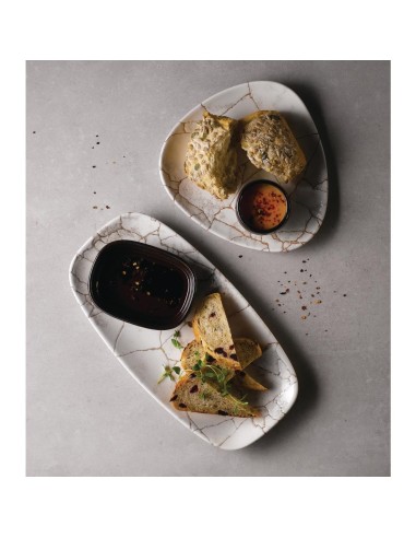 Assiettes Churchill Kintsugi Lotus 254 mm - lot de 12