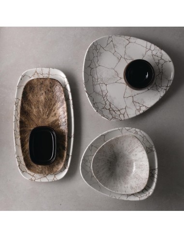 Assiettes Churchill Kintsugi Lotus 254 mm - lot de 12