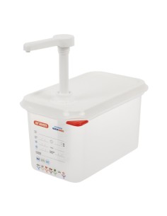 Distributeur de sauce à pompe Araven GN 1/4 - 4,3 L