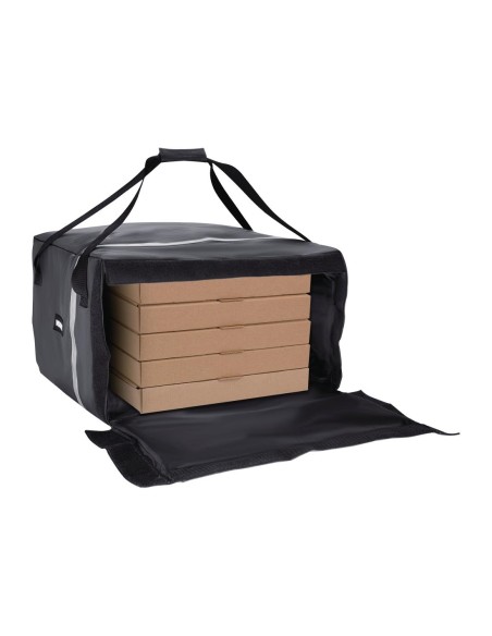 Sac à pizza isotherme Vogue gris 495x495x320 mm