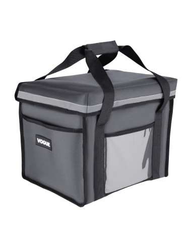 Sac de livraison isotherme pliant Vogue gris 305x380x380 mm