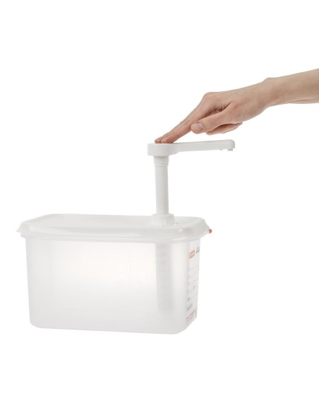 Distributeur de sauce à pompe Araven GN 1/4 - 4,3 L