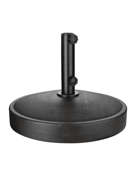 Pied de parasol en béton noir Bolero 48/38mm - robuste et durable
