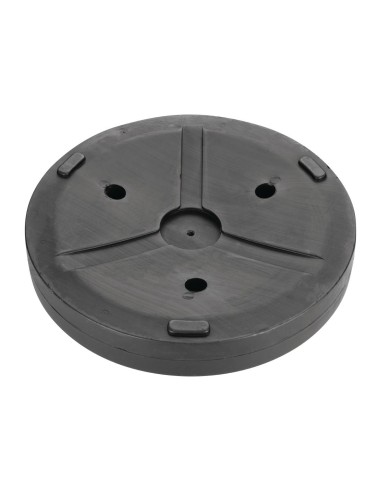 Pied de parasol en béton noir Bolero 48/38mm - robuste et durable