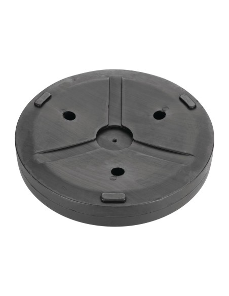 Pied de parasol en béton noir Bolero 48/38mm - robuste et durable