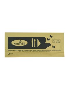 Ensembles de couverts en bois 3-en-1 eGreen - lot de 250