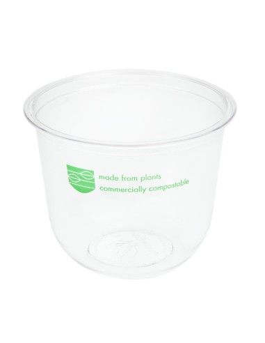 Pots Deli PLA compostables 340ml - Lot 1000 Vegware