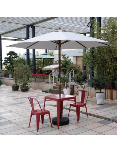 Parasol rond gris Bolero 3m - Ombre et protection