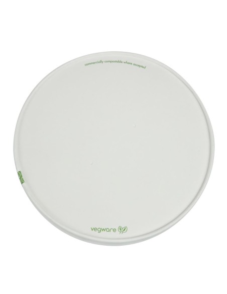 Couvercles à trous en carton PLA Vegware 185 - lot 300