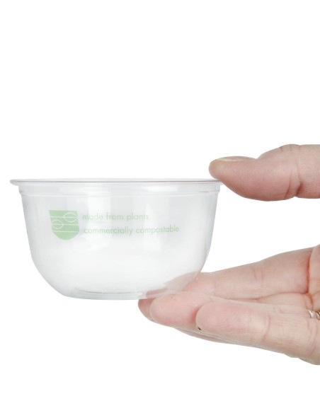 Pots Deli PLA 227ml compostables Vegware - lot de 1000