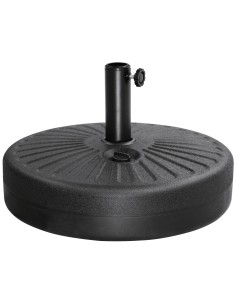 Pied de parasol Bolero 20L noir - Remplissable, robuste
