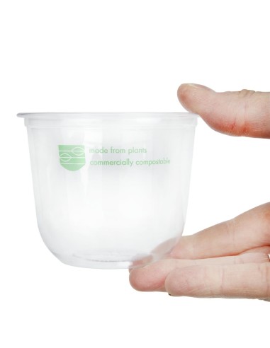 Pots Deli PLA compostables 340ml - Lot 1000 Vegware
