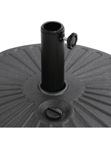 Pied de parasol Bolero 20L noir - Remplissable, robuste