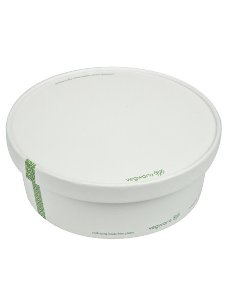 Couvercles à trous en carton PLA Vegware 185 - lot 300