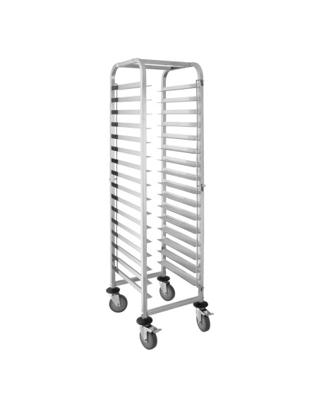 Échelle 16 niveaux Vogue - Chariot inox 16 plateaux