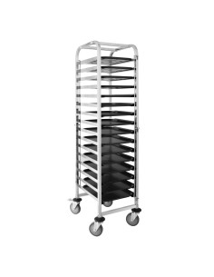 Échelle 16 niveaux Vogue - Chariot inox 16 plateaux 2