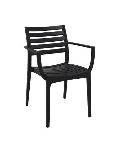 Fauteuils noirs Artemis - lot de 2 - Siesta