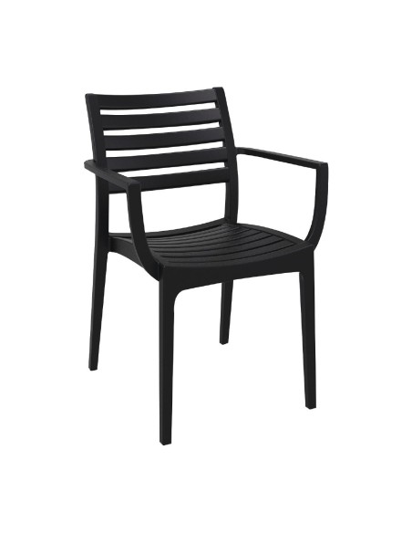 Fauteuils noirs Artemis - lot de 2 - Siesta