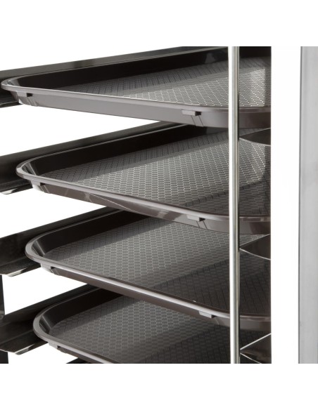 Échelle 16 niveaux Vogue - Chariot inox 16 plateaux