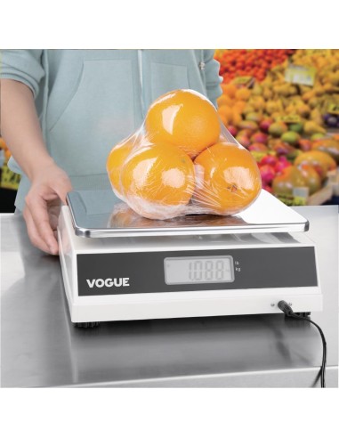 Balance numérique Vogue 6 kg - inox, écran tactile
