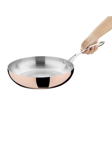 Poêle triple paroi cuivre induction Vogue 280x60mm - 3,3L