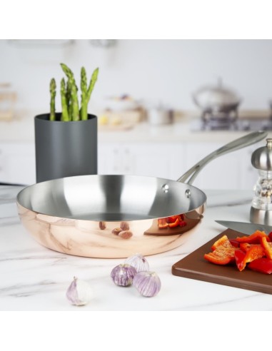 Poêle triple paroi cuivre induction Vogue 280x60mm - 3,3L