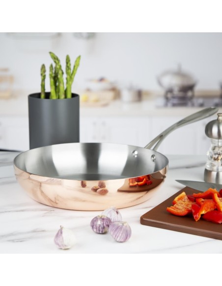 Poêle triple paroi cuivre induction Vogue 280x60mm - 3,3L
