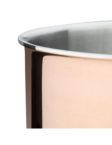 Casserole triple paroi cuivre induction Vogue 200x100mm