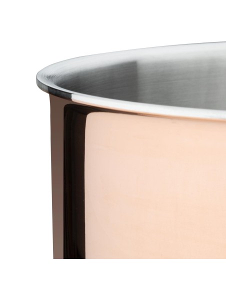 Casserole triple paroi cuivre induction Vogue 200x100mm