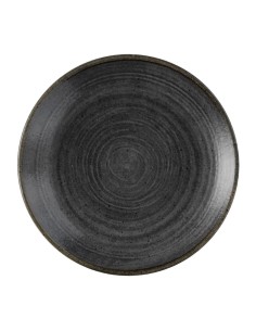 Assiettes Churchill Stonecast Raw Black 165 mm - Lot de 12