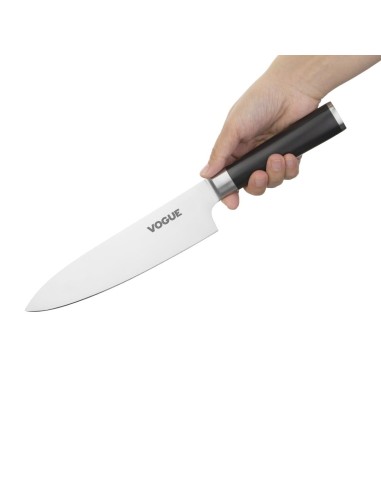 Couteau de cuisine inox Bistro Vogue 200mm - Manche ergonomique