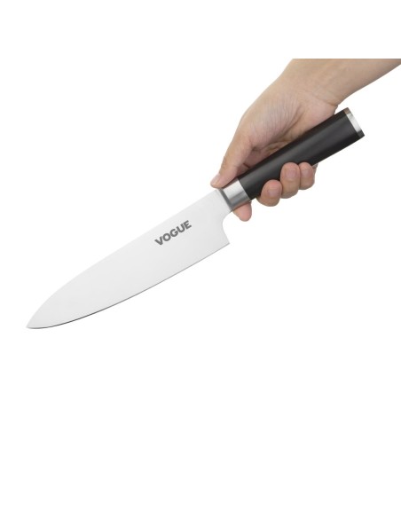 Couteau de cuisine inox Bistro Vogue 200mm - Manche ergonomique