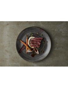 Assiettes Churchill Stonecast Raw Black 260 mm - Lot de 12 2