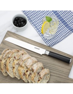 Couteau à pain inox Bistro Vogue 200mm - Manche ergonomique 2