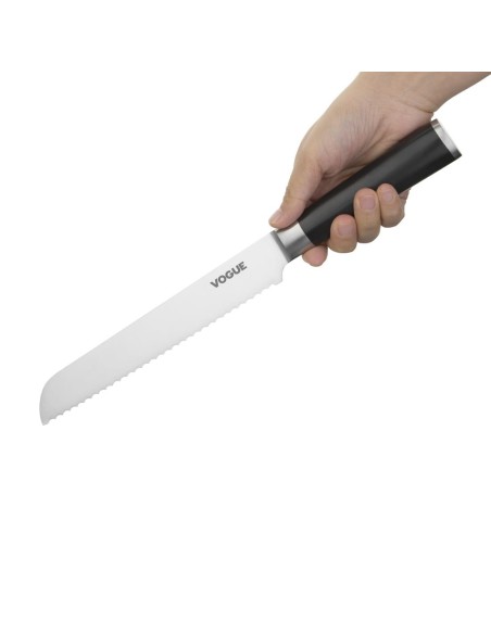 Couteau à pain inox Bistro Vogue 200mm - Manche ergonomique