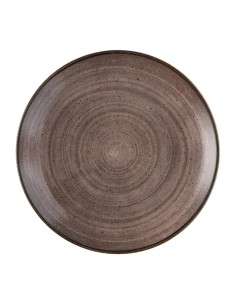 Assiettes Churchill Stonecast Raw Evolve Brown 260 mm - Lot de 12