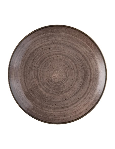 Assiettes Churchill Stonecast Raw Evolve Brown 260 mm - Lot de 12