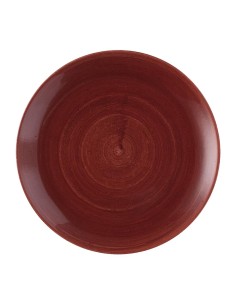 Assiettes Churchill Stonecast Patina Red Rust 288mm - Lot de 12