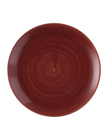 Assiettes Churchill Stonecast Patina Red Rust 288mm - Lot de 12