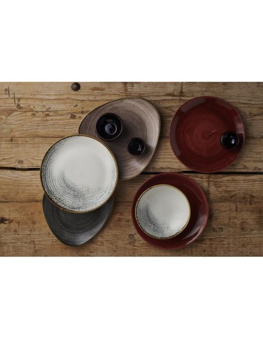Assiettes Churchill Stonecast Patina Red Rust 288mm - Lot de 12