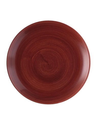 Assiettes Churchill Stonecast Red Rust 260mm - Lot de 12