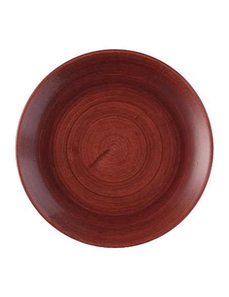 Assiettes Churchill Stonecast Red Rust 217mm - Lot de 12