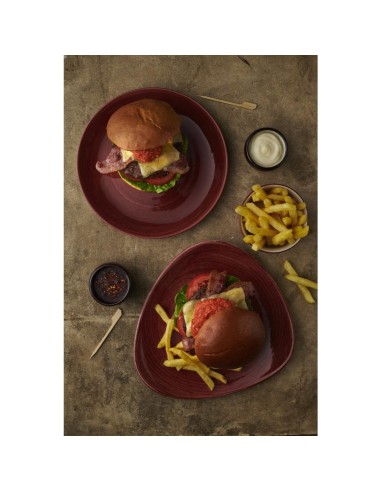 Assiettes Churchill Stonecast Red Rust 217mm - Lot de 12