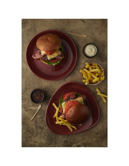 Assiettes Churchill Stonecast Red Rust 217mm - Lot de 12