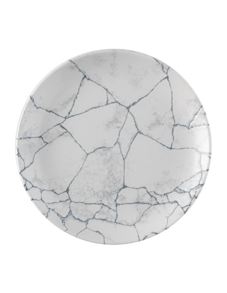 Assiettes Churchill Studio Prints Kintsugi Grey 260mm - Lot de 12