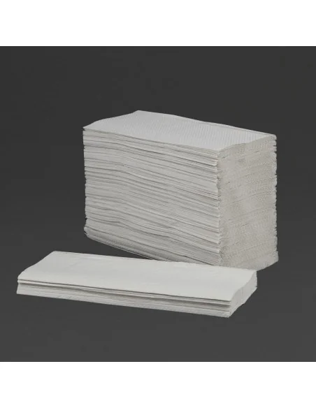 Essuie-mains 1 pli pliage en Z Tork blanc (lot de 12)