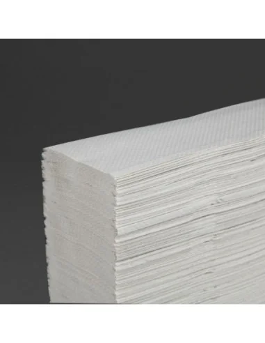 Essuie-mains 1 pli pliage en Z Tork blanc (lot de 12)