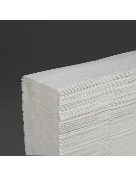 Essuie-mains 1 pli pliage en Z Tork blanc (lot de 12)