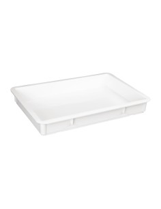Bac à pâtons Vogue 650x455x85 mm - Polypropylène blanc