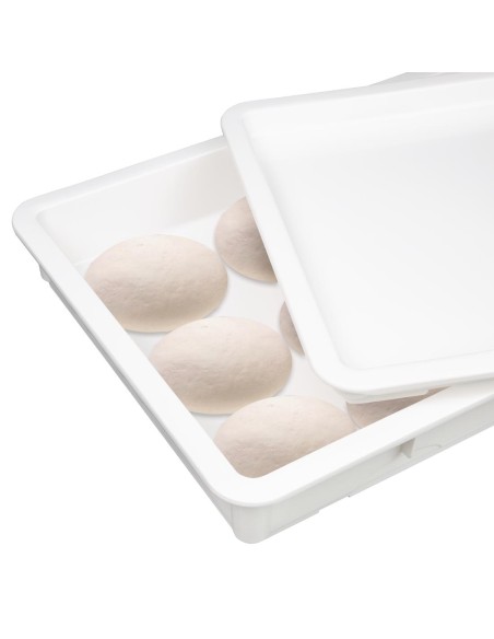 Bac à pâtons Vogue 650x455x85 mm - Polypropylène blanc